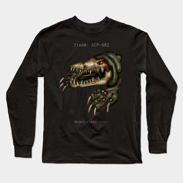 SCP 682 Long Sleeve T-Shirt by NGM